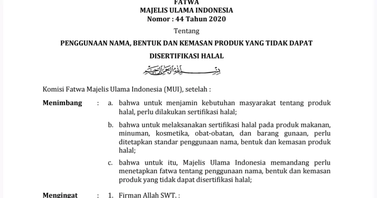 Indo Bokep Croissant Pattaya ‘Berambut’ Mirip Kemaluan Viral, Perhatikan Penjelasan Fatwa MUI Nomor 44 Tahun 2020 Ini | MUI
